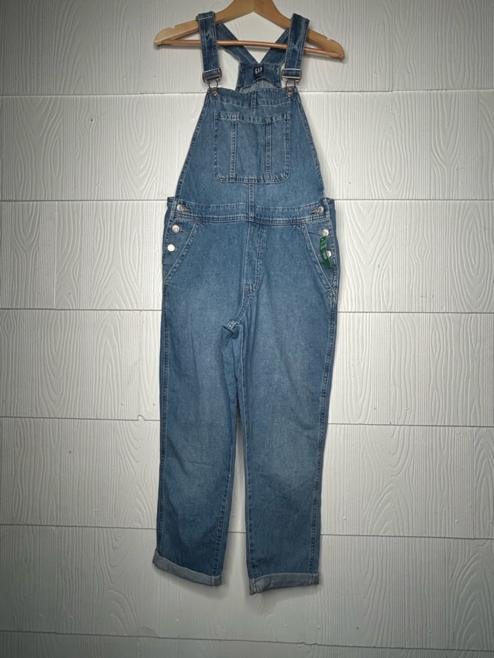 GAP Light Blue Denim Women’s Overalls - Picture 1 of 10